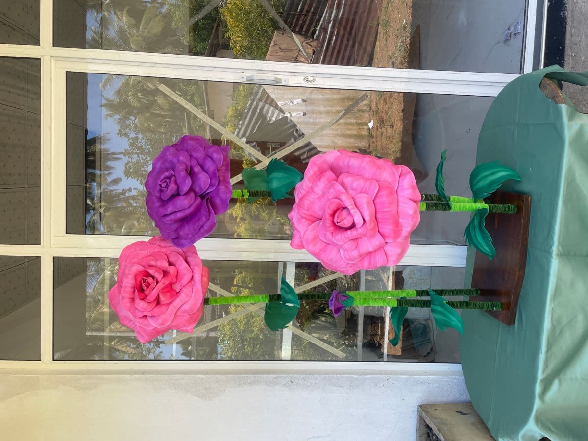 Handmade Roses Tree Decor