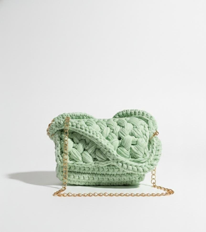 Medusa Puff Stitch Crochet Bag