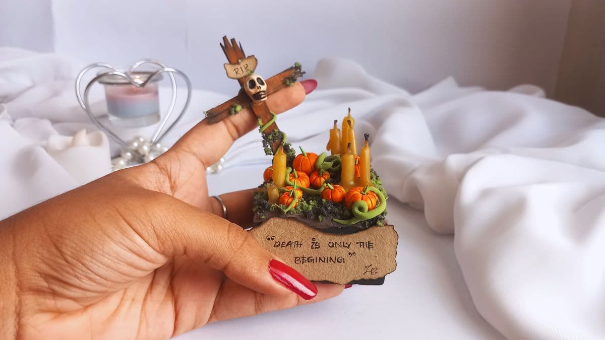 Handmade Spooky Miniature Decor – One-of-a-kind