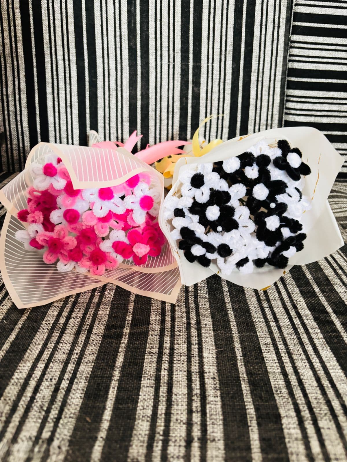 Pipe cleaner flower bouquet 