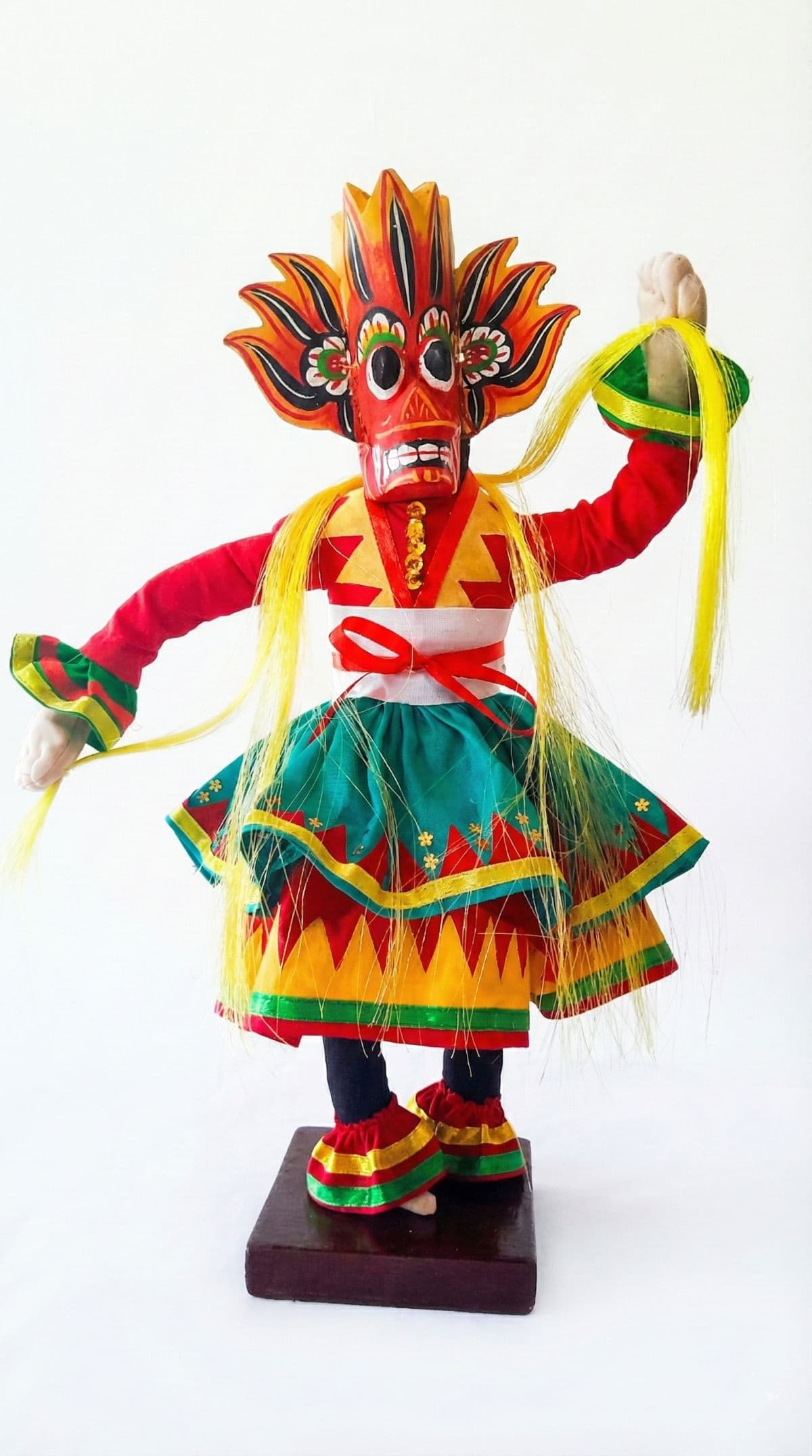 Handmade Sri Lankan Dancer Replica - Authentic Traditional Craft & Folk Art (large Size)