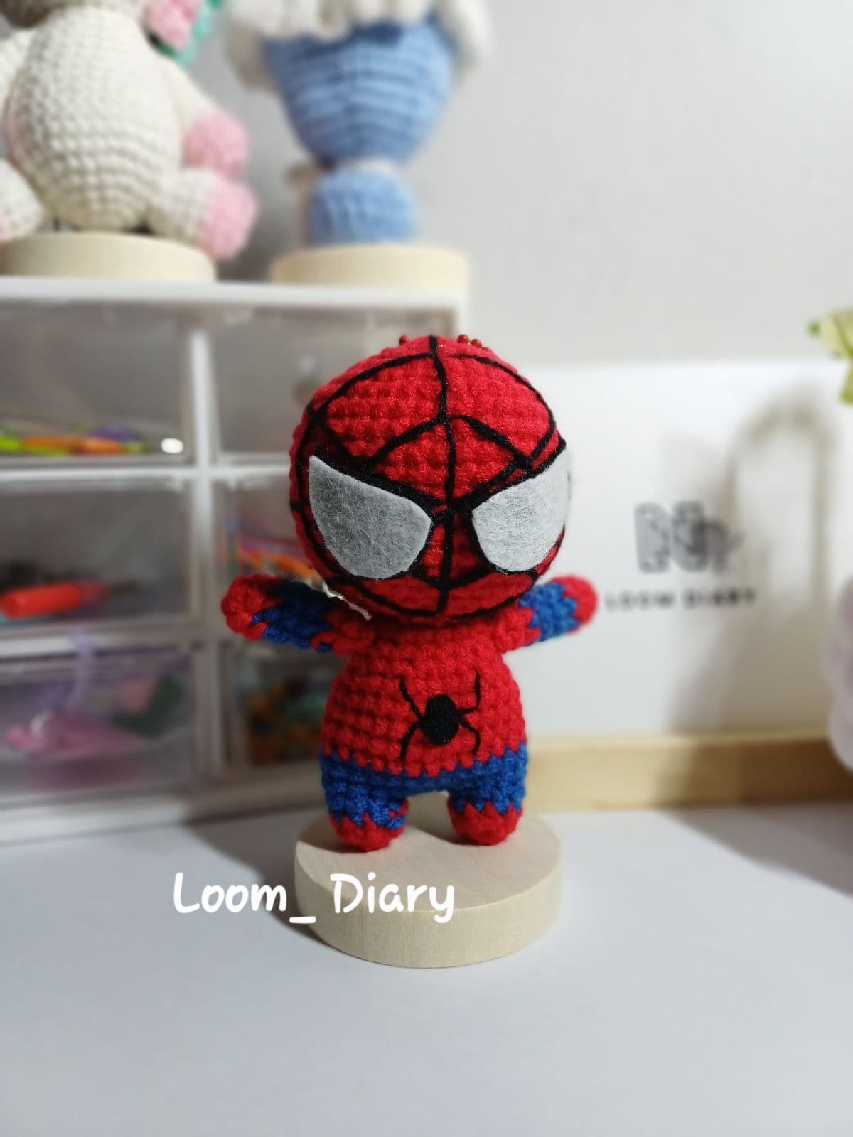Chrochet Spiderman Keytag