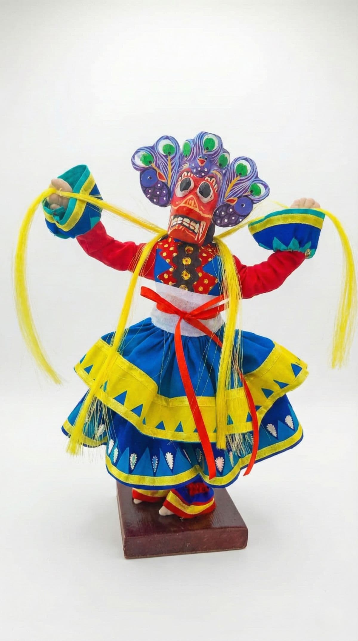 Handmade Sri Lankan Dancer Replica - Authentic Traditional Craft & Folk Art (small Size)