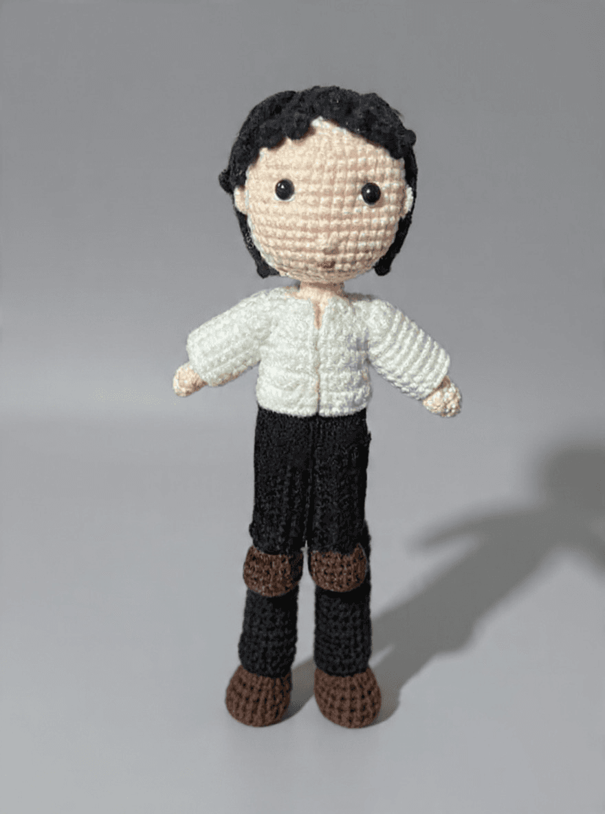 Handmade Crochet Boy Graduation Doll – 15cm Gift