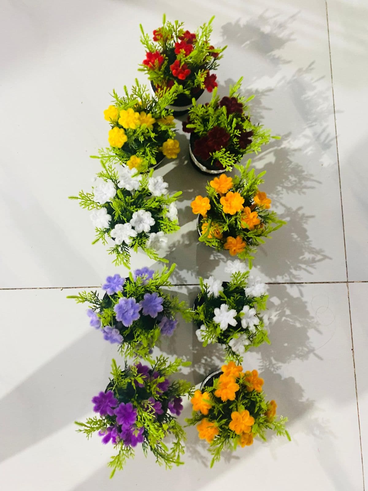 Handmade Pipe Cleaner Flower Pots