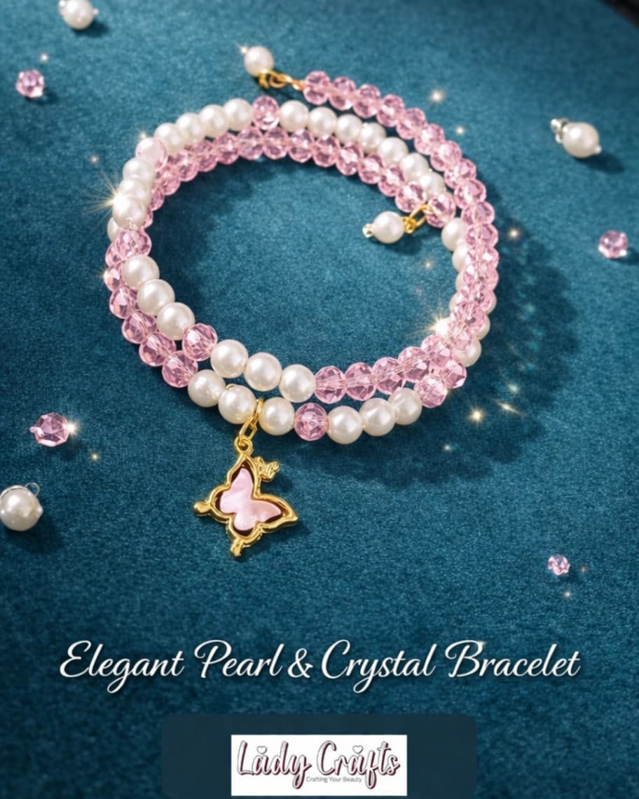 Crystal Beaded Bangle Bracelets