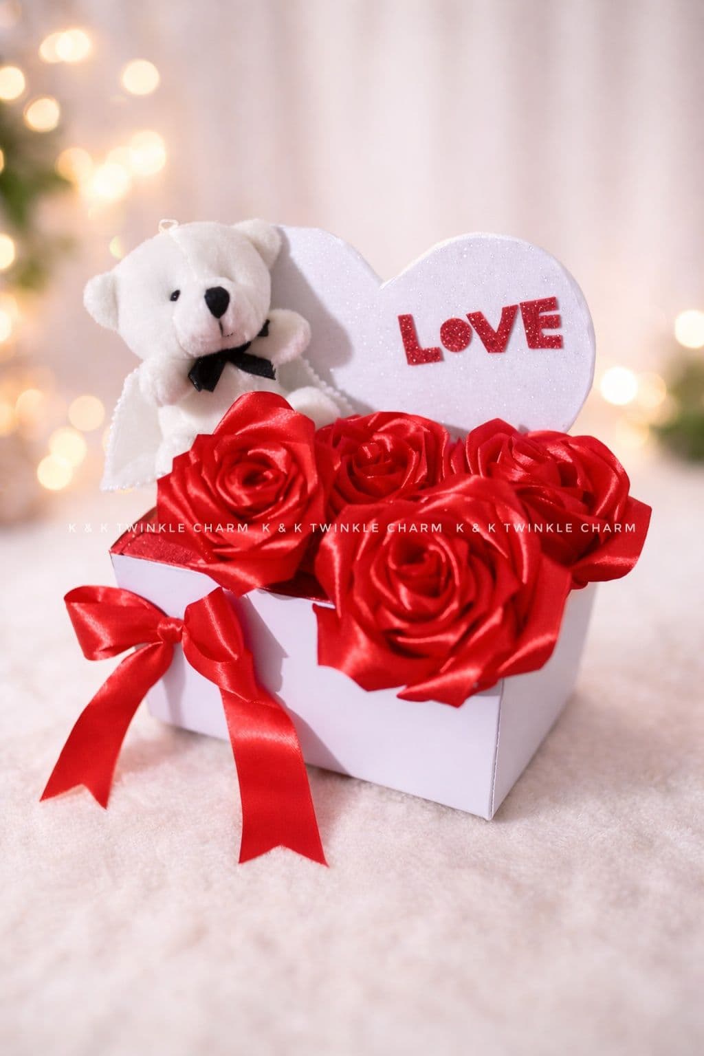 Love Rose Teddy Gift Box