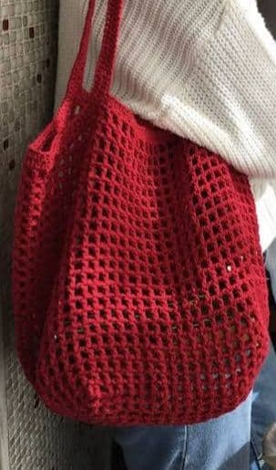 Crochet Mesh Tote Bag
