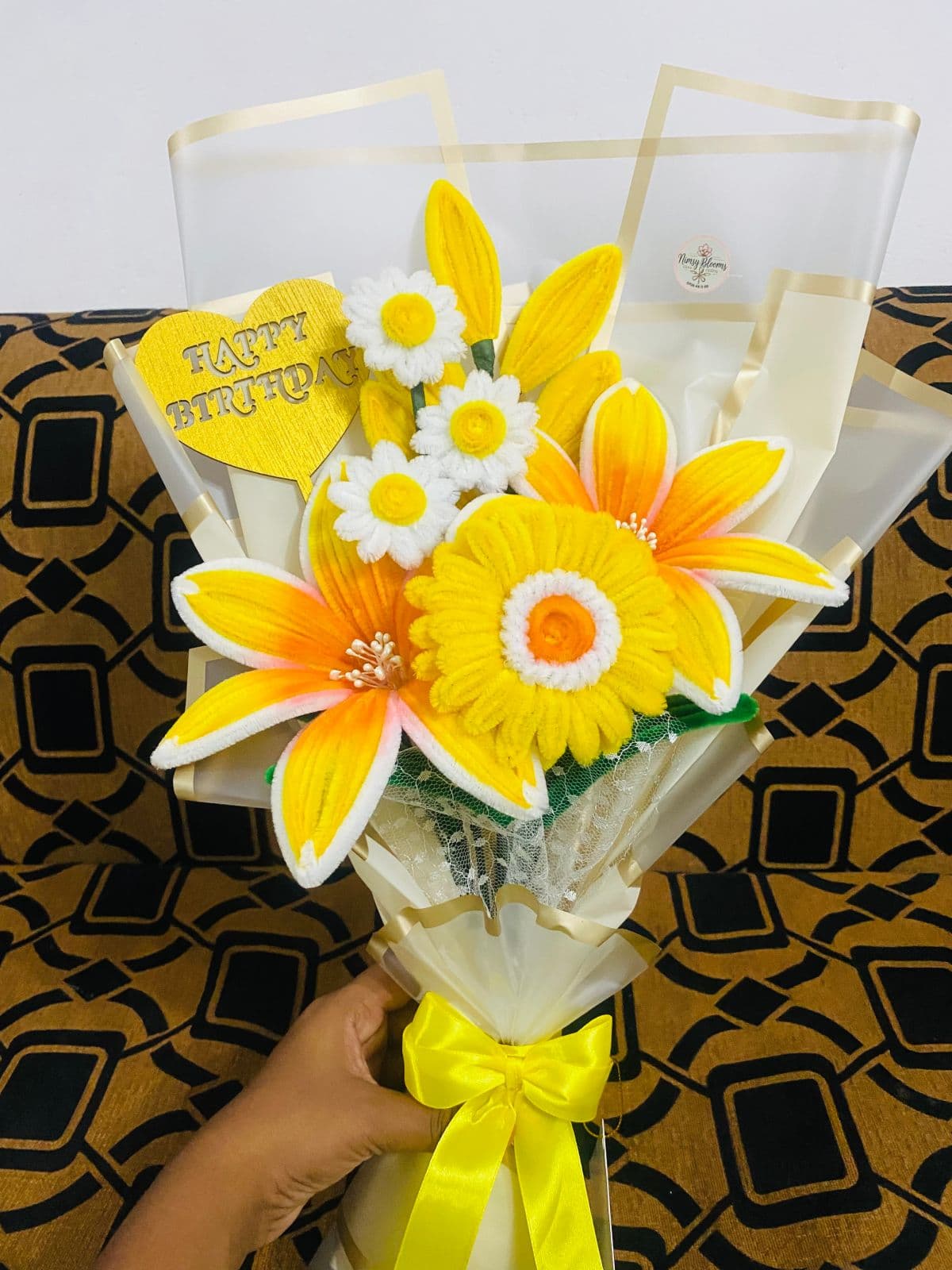 Handmade Pipe Cleaner Flower Bouquet