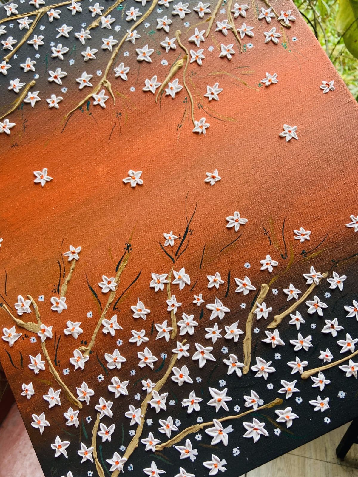 Texture Flower Wall Arts