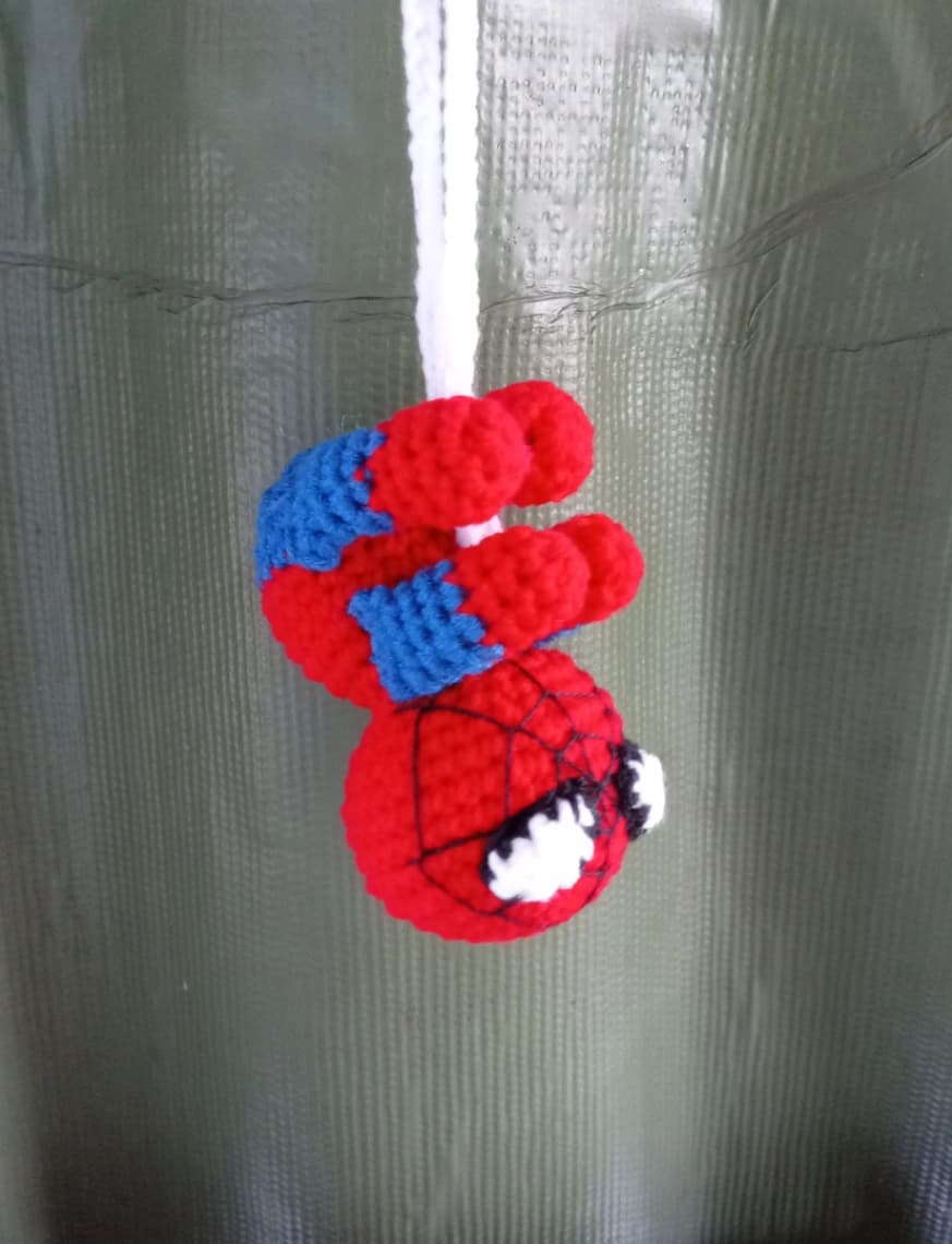 Crochet Spider Keytag
