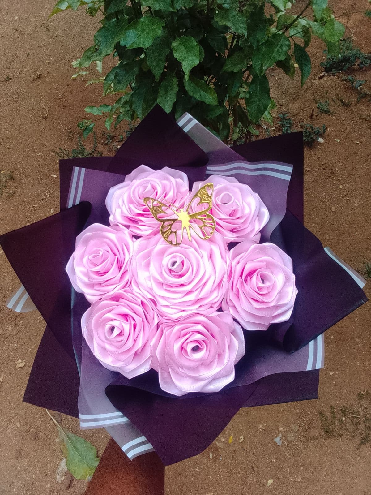 Handmade Ribbon Flower Bouquet