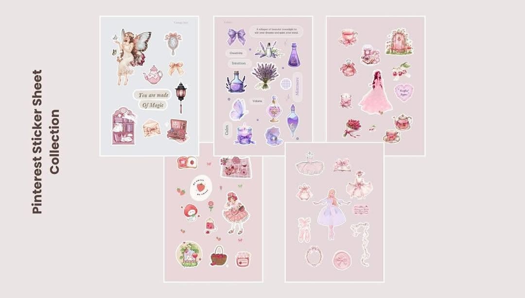 A6 Gloss Paper Sticker Sheets