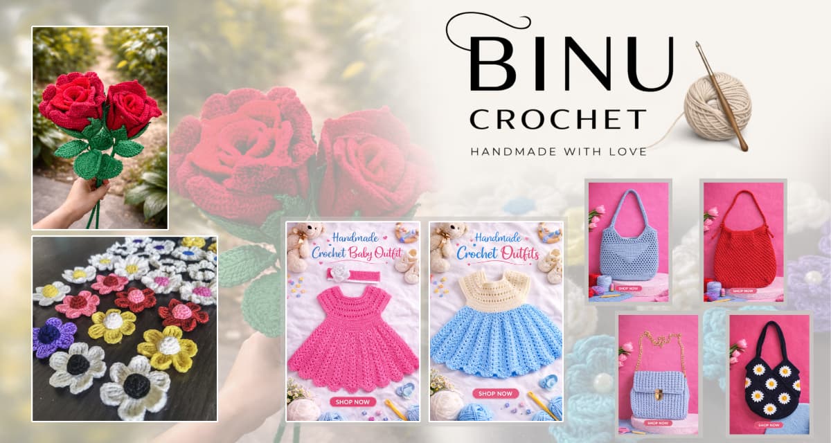 BINU crochet  Banner