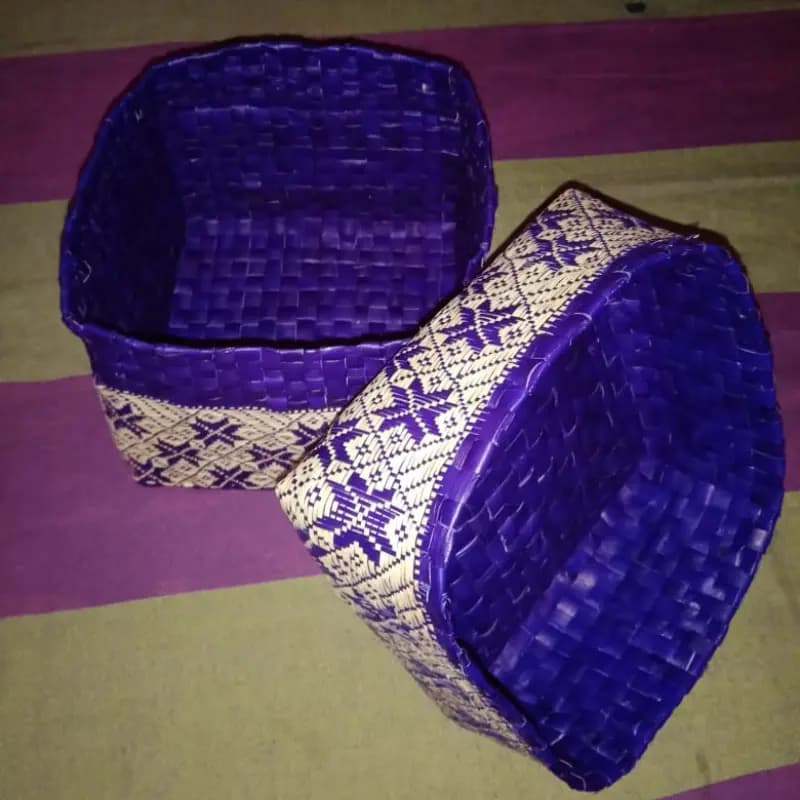 Handwoven Reed Box (Pan) – Traditional Sri Lankan Craft 2