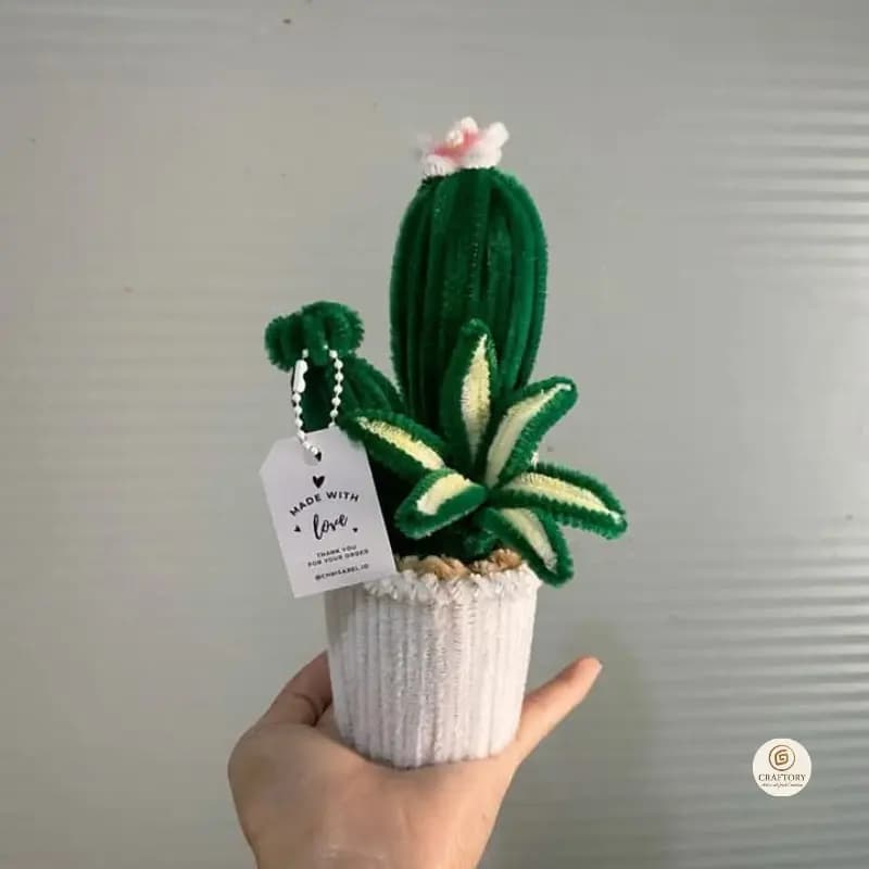 Handmade Cactus Decor – Cute Artificial Cactus in Pot 2