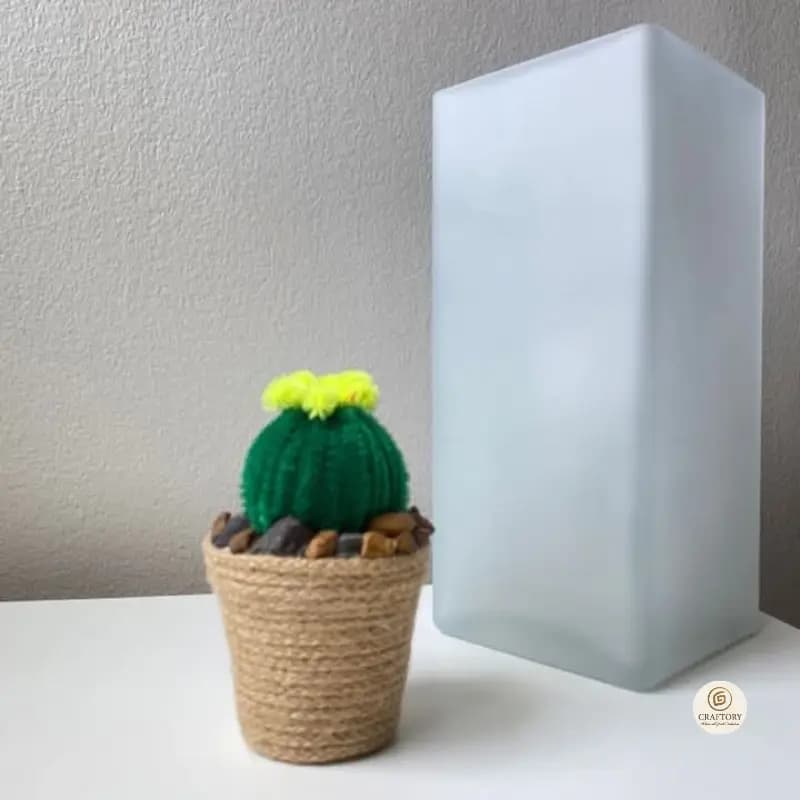 Handmade Cactus Decor – Cute Artificial Cactus in Pot 4