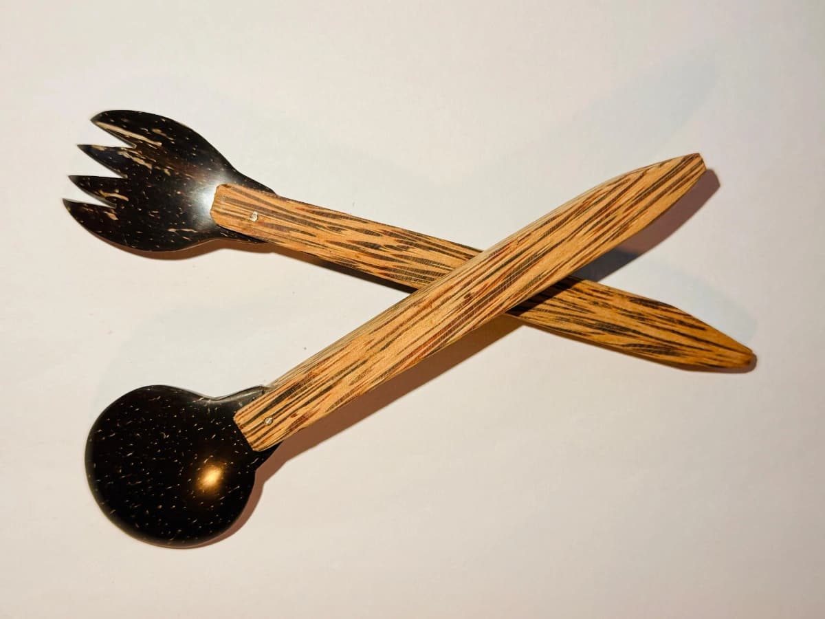 Coconut Shell Small Spoons And Forks